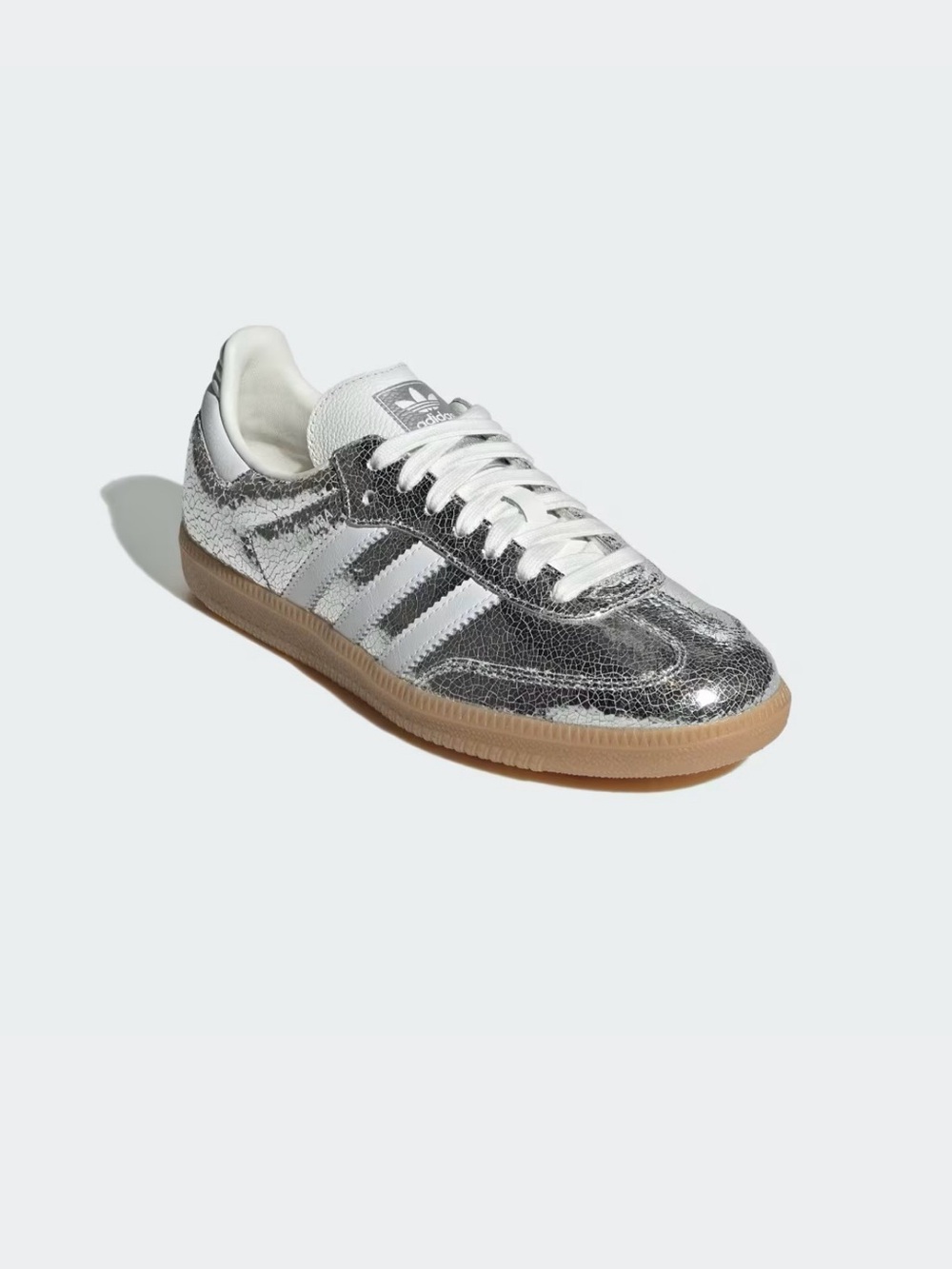 adidas Women's Metallic Silver Samba